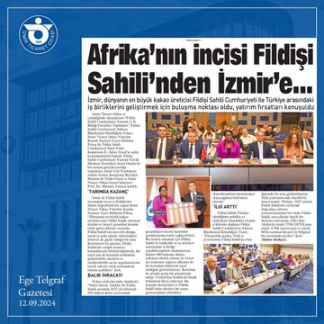 İzmir'de Fildişi Sahili ile İşbirliği Görüşmeleri Yapıldı