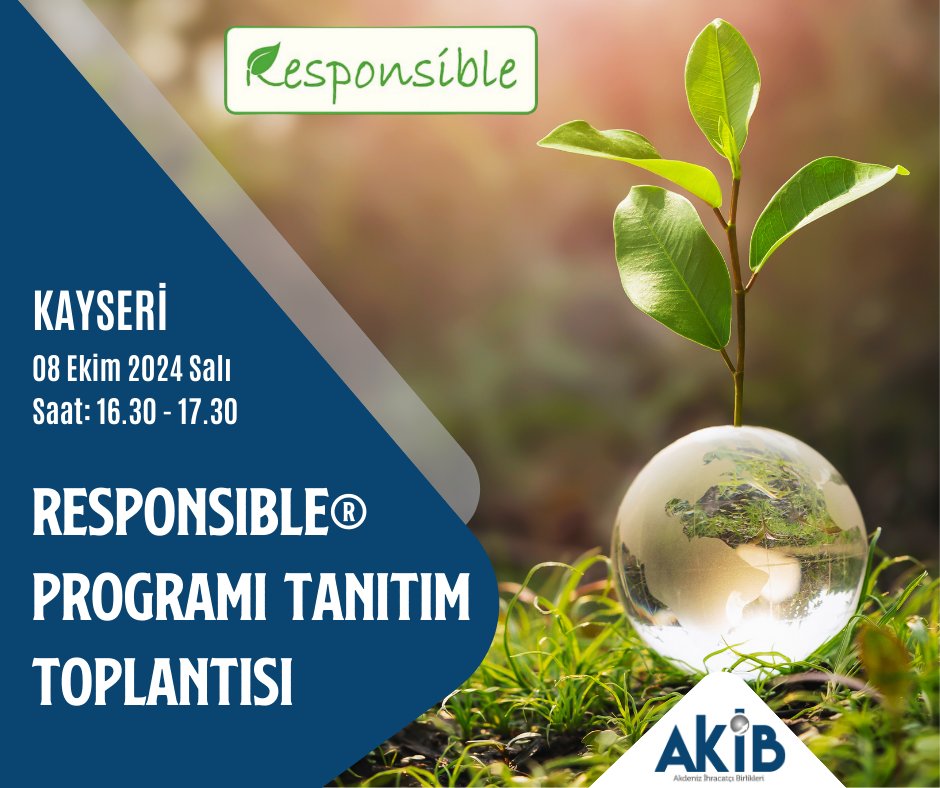 Ticaret Bakanlığı, Avrupa Yeşil Mutabakatı için Responsible Programı başlattı