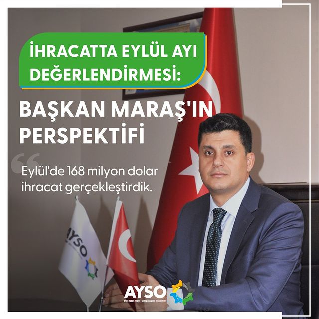 Aydın Sanayi Odası Başkanı: Aydın'dan Gerçekleştirilen İhracat Eylül Ayında Yüzde 26,4 Arttı