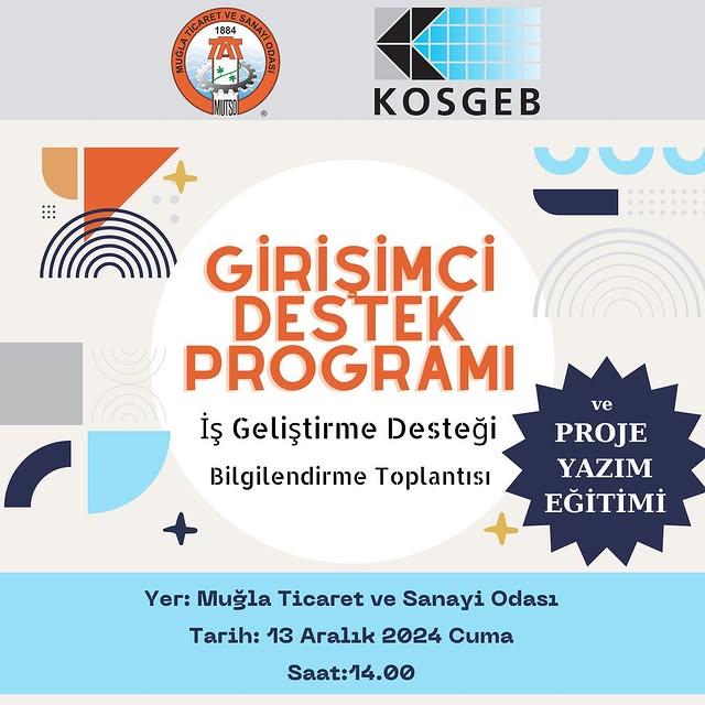 Muğla Ticaret ve Sanayi Odası Girişimcilik Destek Programı Bilgilendirme Toplantısı Düzenliyor