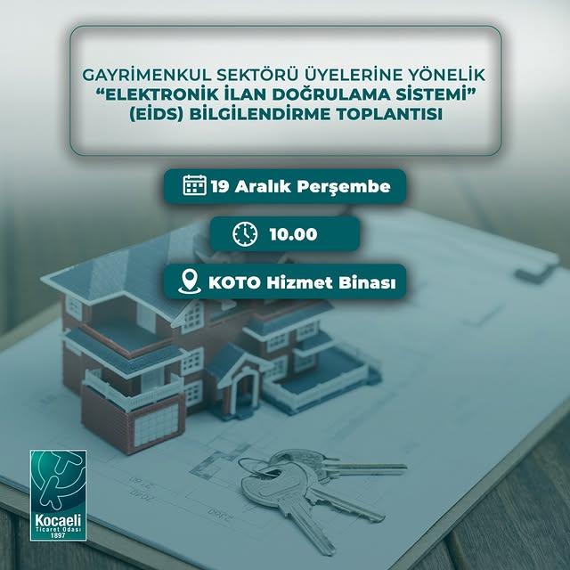 Kocaeli Ticaret Odası, Gayrimenkul Sektörü Üyelerini Bilgilendirecek