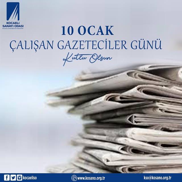 10 Ocak Çalışan Gazeteciler Günü Kutlamaları