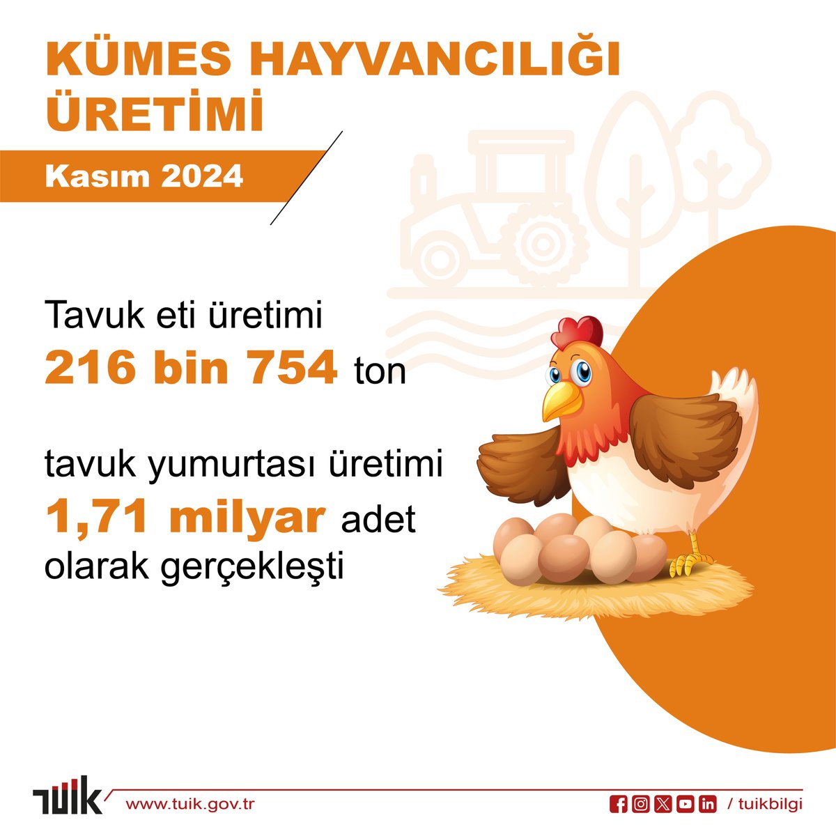 Türkiye'de Kümes Hayvancılığı Üretim Verileri Açıklandı